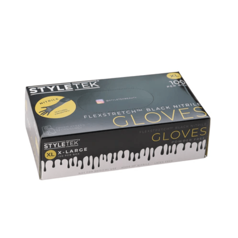 Styletek Black Nitrile Gloves 100pk - Styletek | Available at In Sync Hair & Body Works, Fort Lauderdale, FL