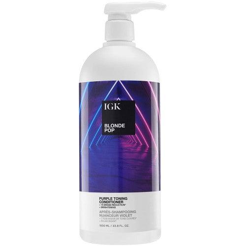 IGK BLONDE POP Purple Toning Conditioner 33.8oz - IGK Hair | Available at In Sync Hair & Body Works, Fort Lauderdale, FL