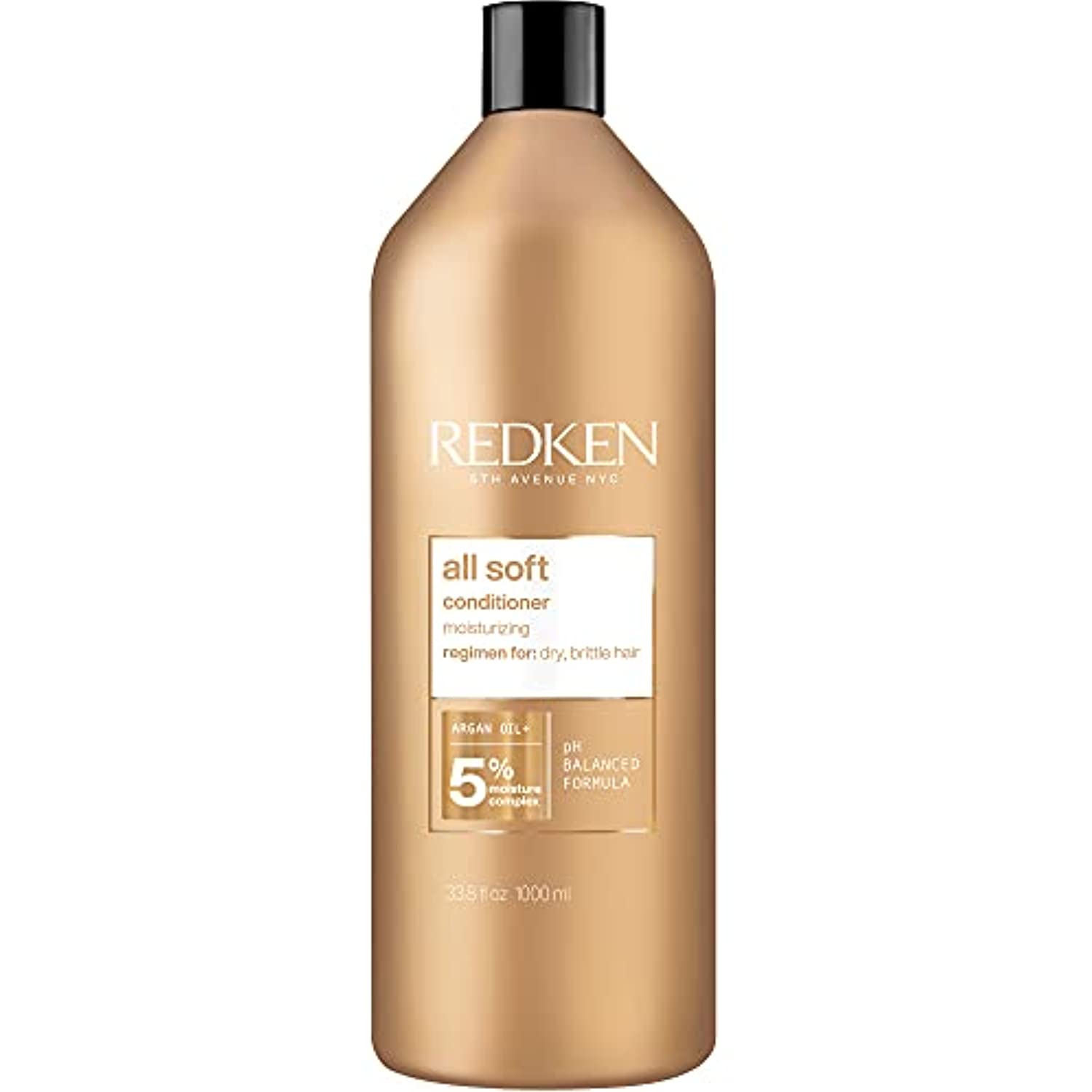 Redken All Soft Argan Oil Conditioner 1 Liter 33.8 Fl Oz - Redken | Available at In Sync Hair & Body Works, Fort Lauderdale, FL
