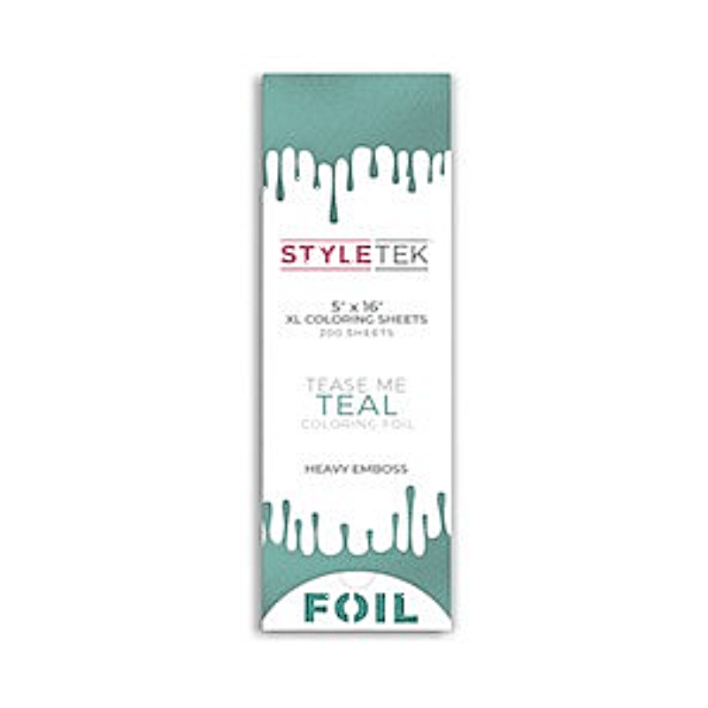 Styletek Tease Me Teal Balayage XL Sheets 200ct 5x16 - Styletek | Available at In Sync Hair & Body Works, Fort Lauderdale, FL