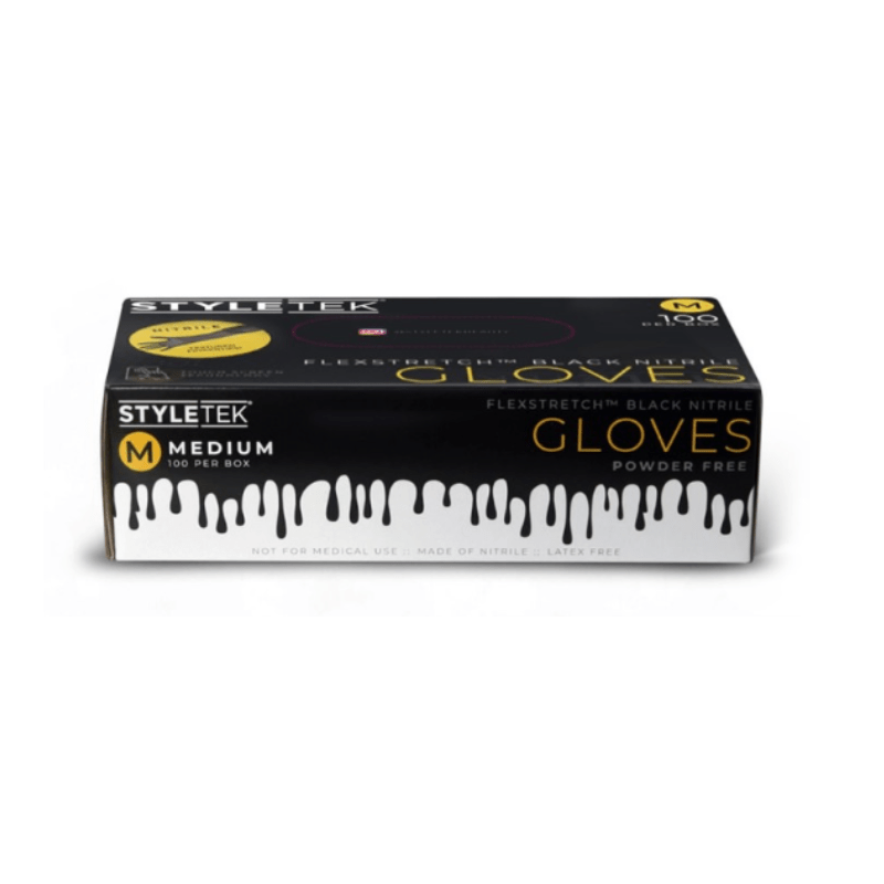 Styletek Black Nitrile Gloves 100pk - Styletek | Available at In Sync Hair & Body Works, Fort Lauderdale, FL