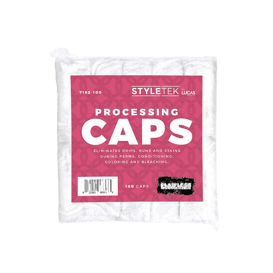 Styletek Clear Processing Caps -100pk - Styletek | Available at In Sync Hair & Body Works, Fort Lauderdale, FL