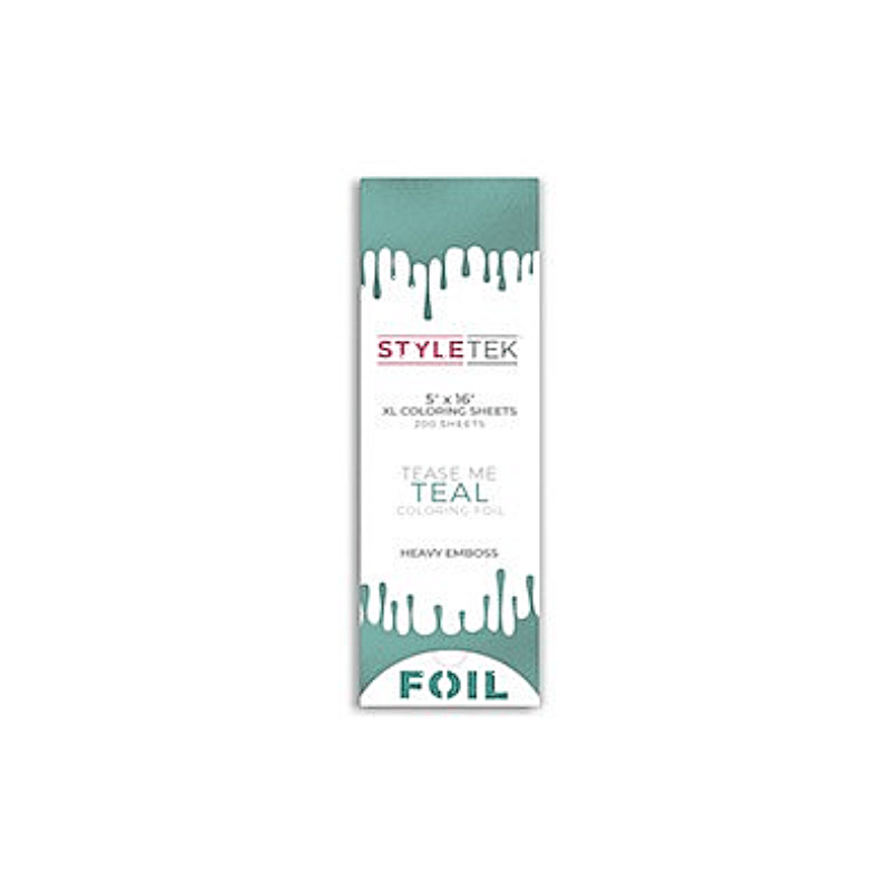 Styletek Tease Me Teal Balayage XL Sheets 200ct 5x16 - Styletek | Available at In Sync Hair & Body Works, Fort Lauderdale, FL
